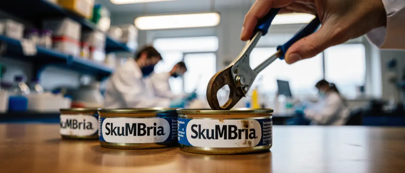 Эксперты Роскачества обнаружили несоответствия стандартам в продукции пятнадцати производителей консервированной скумбрии с маслом